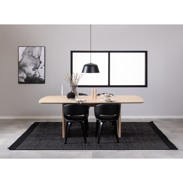 Bílý jídelní stůl v dekoru dubu 105x220 cm Christo – Actona-image-1