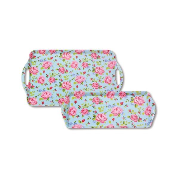Barevný podnos Cooksmart England Florals, 38.3 x 16.5 x 2 cm