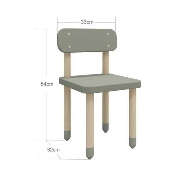 Světle zelená dětská židle Flexa Dots-image-3