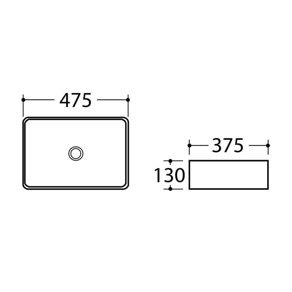 Béžové keramické umyvadlo 47,5x37,5 cm Dalma – Sapho-image-4