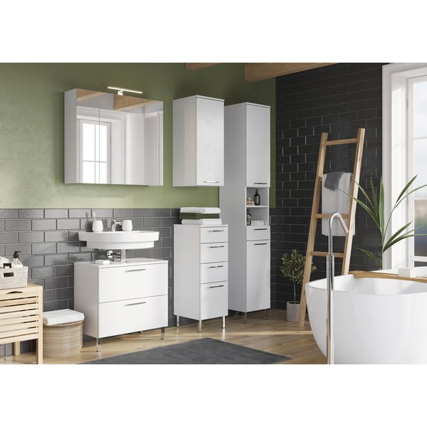 Bílá skříňka pod umyvadlo 60x60 cm Arvada – Germania-image-3