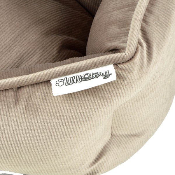 Světle hnědý pelíšek pro psa ø 40 cm – Love Story-image-3