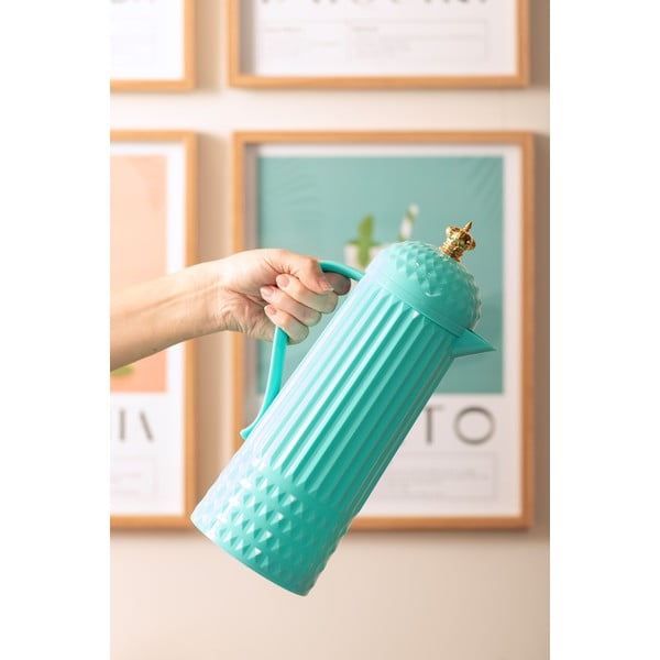 Tyrkysová termoska 920 ml Crown  – PT LIVING-image-1