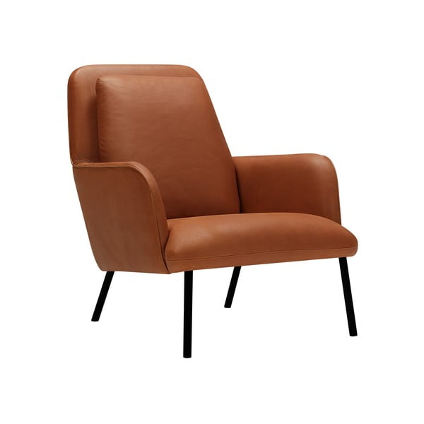 Koňakově hnědé křeslo Oliver – Sits-image-2