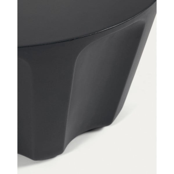 Betonový kulatý zahradní odkládací stolek ø 60 cm Vilandra – Kave Home-image-2