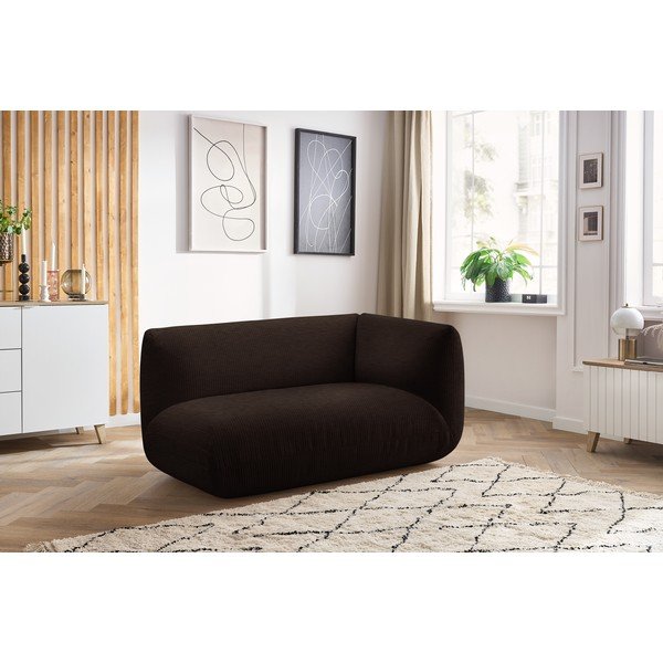 Tmavě hnědý manšestrový modul pohovky (pravý roh) Lecomte – Bobochic Paris-image-1