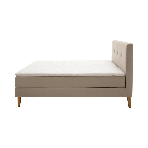 Béžová boxspring postel 160x200 cm Stockholm – Meise Möbel-image-4