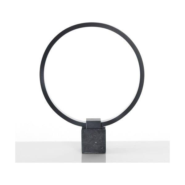 Černá stolní lampa Tomasucci Ring, výška 37 cm