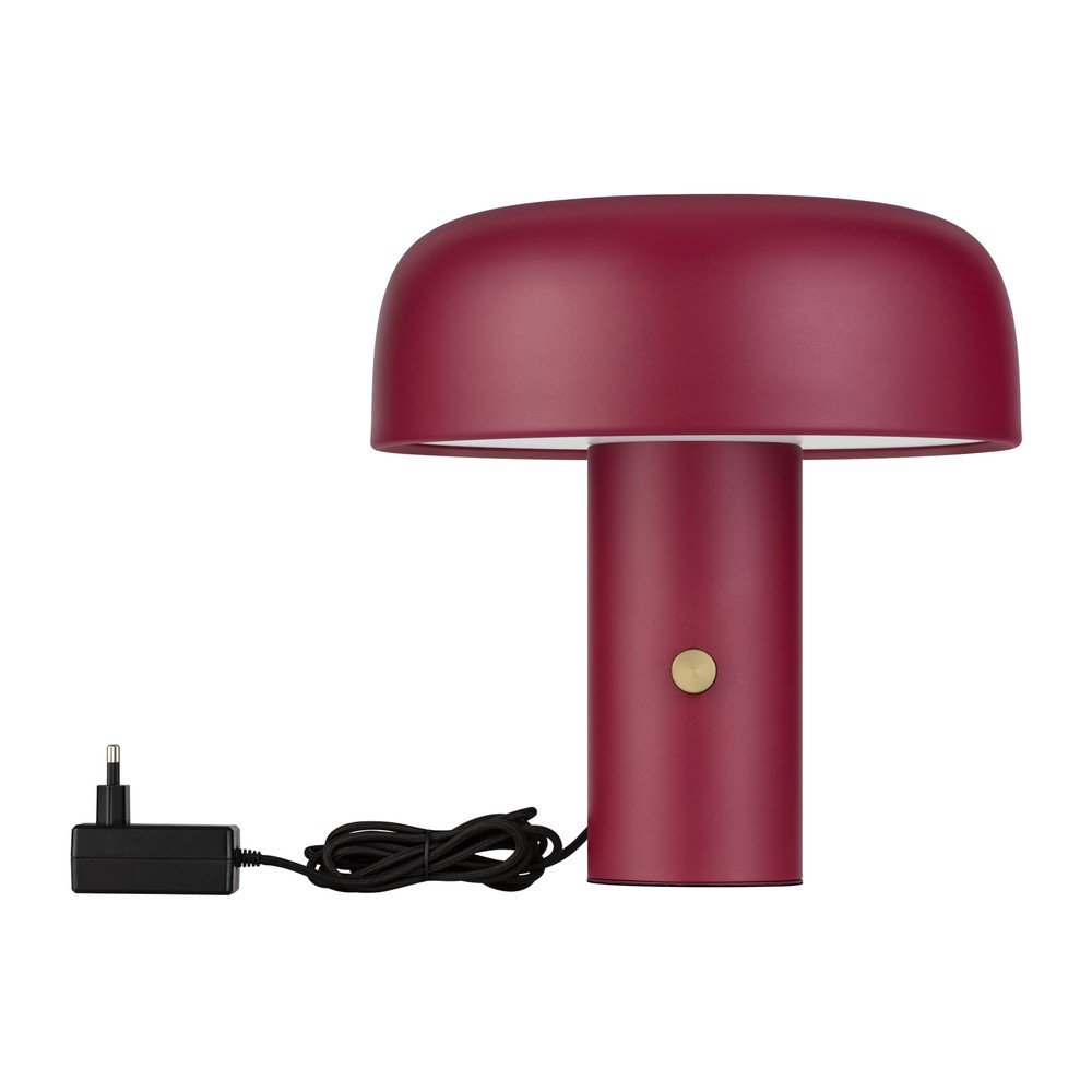 Vínová kovová LED stmívatelná stolní lampa (výška 31 cm) Noelia – Nova Luce