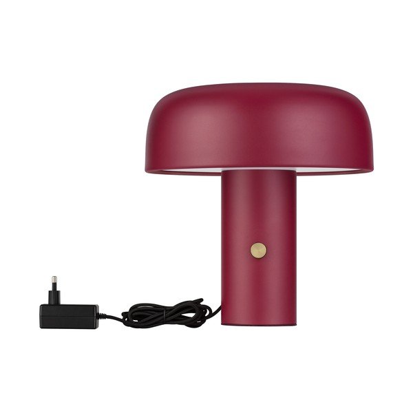 Vínová kovová LED stmívatelná stolní lampa (výška 31 cm) Noelia – Nova Luce