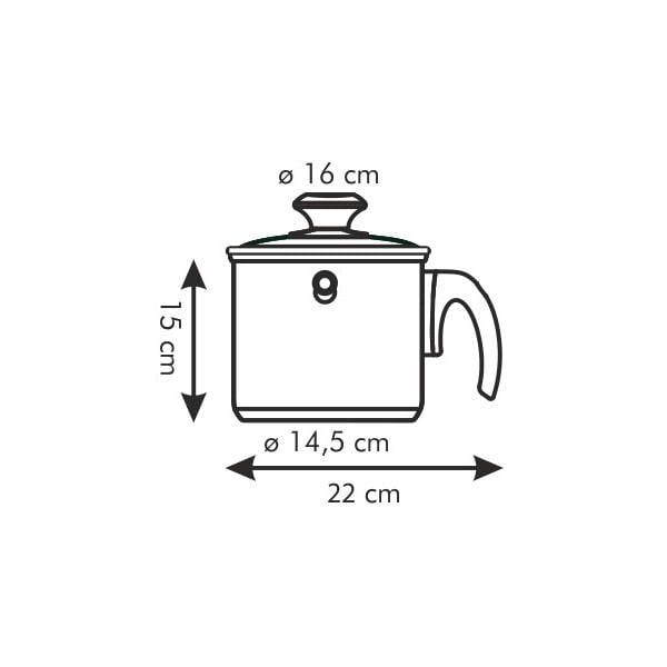 Dvouplášťový mlékovar s pokličkou Tescoma, 2 l-image-2