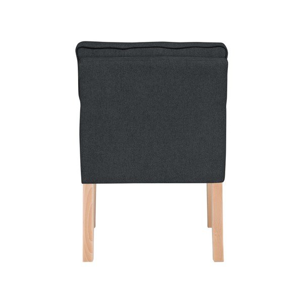 Černé křeslo s područkami  Micadoni Home Mista-image-2