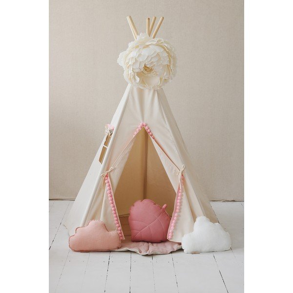 Dětský stan teepee Fluffy Pompoms – Moi Mili-image-1