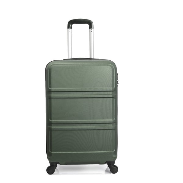 Zelený cestovní kufr na kolečkách Hero Utah, 60 l