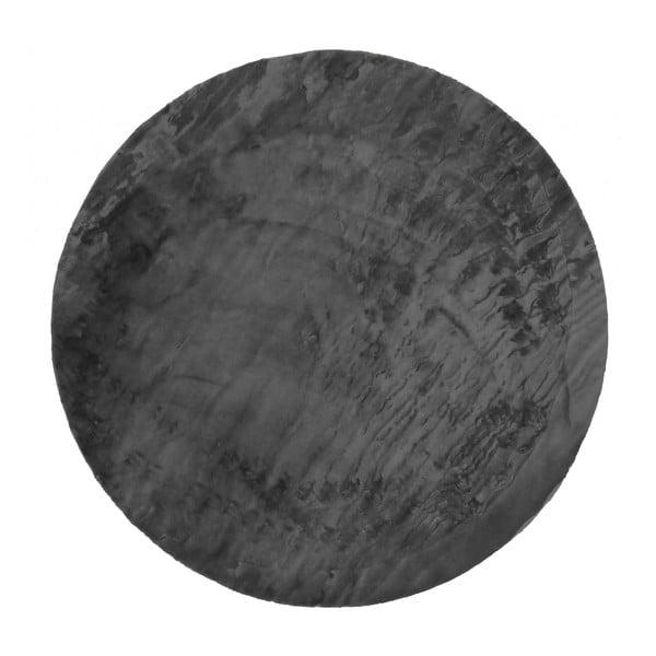 Antracitový pratelný kulatý koberec ø 80 cm Pelush Anthracite – Mila Home