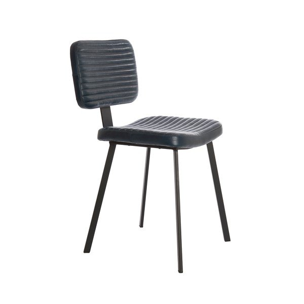 Černé jídelní židle z imitace kůže v sadě 2 ks Masana – Light & Living
