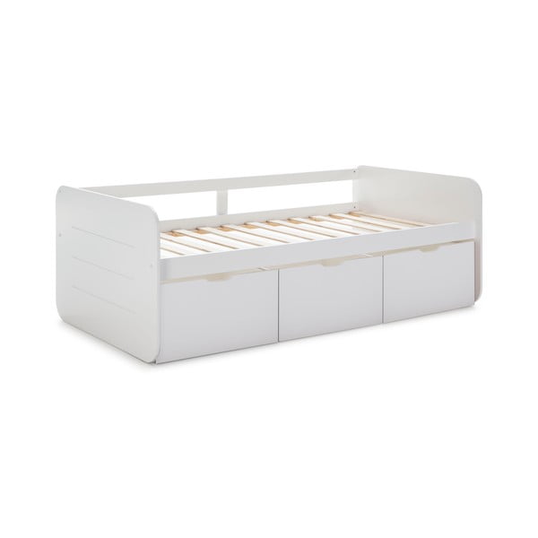 Bílá dětská postel s úložným prostorem 90x190 cm Abbott – Marckeric-image-3