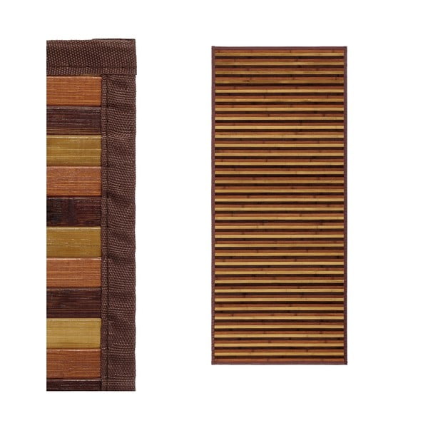 Bambusový běhoun v hnědo-hořčicové barvě 75x175 cm – Casa Selección-image-1