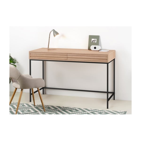 Pracovní stůl s deskou v dubovém dekoru 50x120 cm Celine – Støraa-image-2