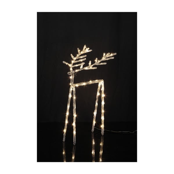 Svítící LED dekorace Star Trading Icy Deer, výška 40 cm