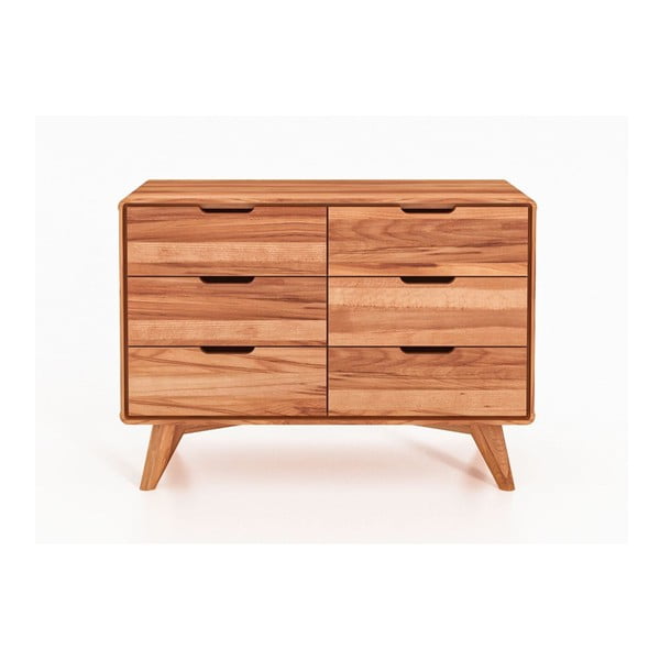 Nízká komoda z bukového dřeva 90x63 cm Greg - The Beds-image-2