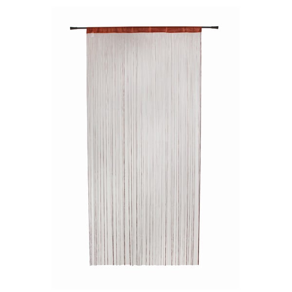Hnědý závěs do dveří 100x200 cm String – Mendola Fabrics