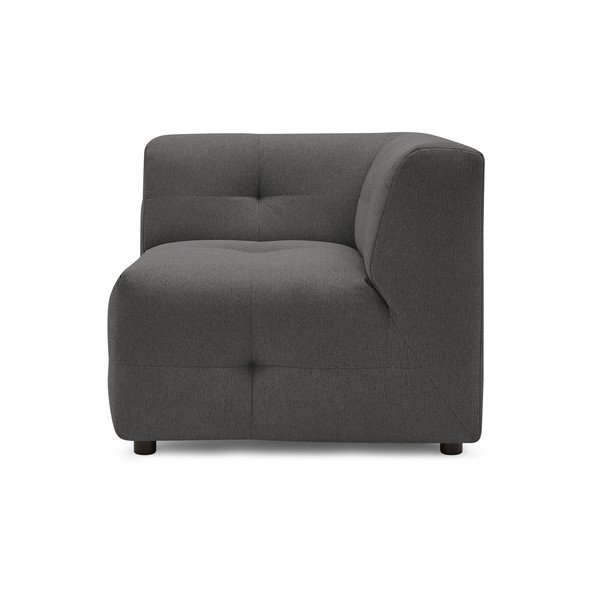 Tmavě šedý modul pohovky Kleber - Bobochic Paris-image-1