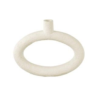 Krémová váza PT LIVING Oval, výška 20,5 cm