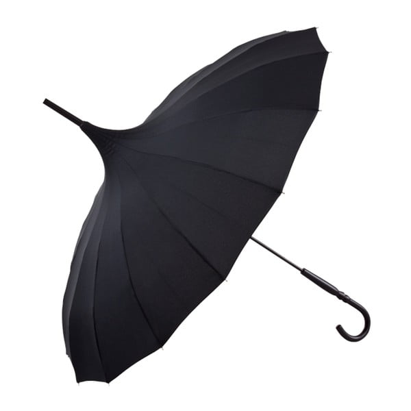 Černý holový deštník Von Lilienfeld Pagoda Charlotte