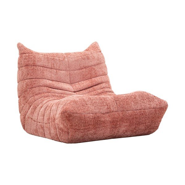 Růžový sedací vak z textilie bouclé Mask – Mauro Ferretti