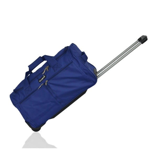 Modrá cestovní taška na kolečkách Blue Star Cracovie, 66 litrů