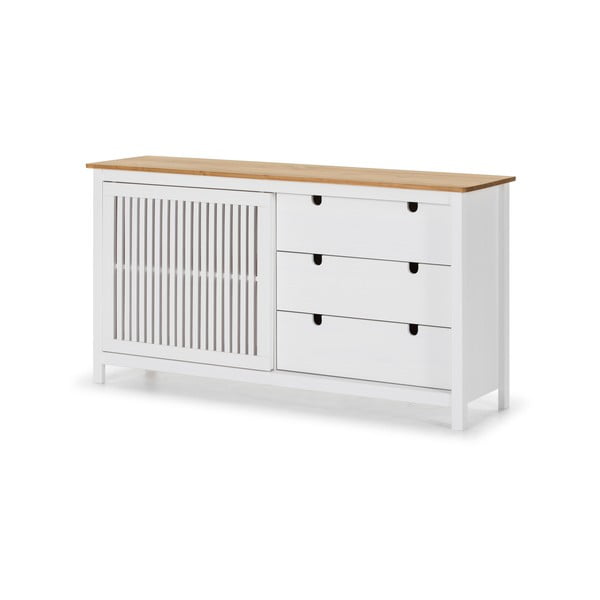 Bílá dřevěná komoda Marckeric Bruna-image-3