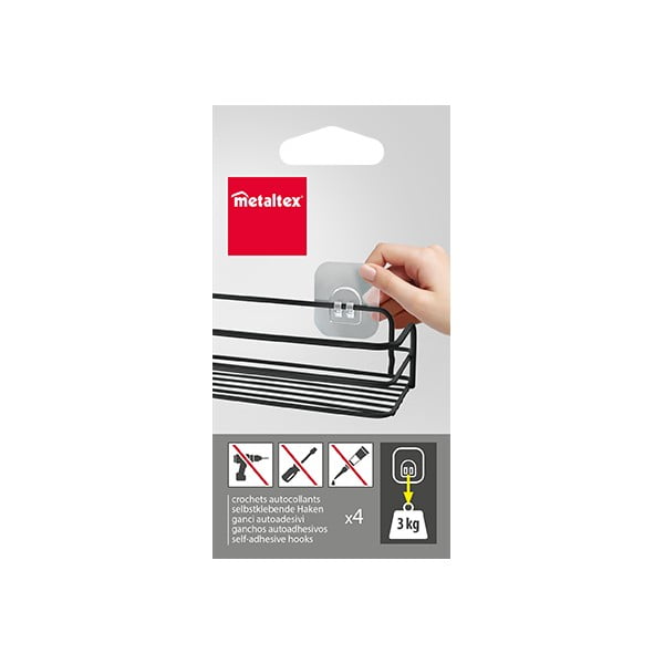 Plastové háčky v sadě 4 ks – Metaltex-image-1