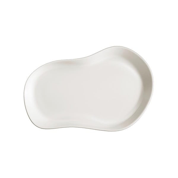 Sada 2 bílých talířů Kütahya Porselen Lux, 28 x 19 cm