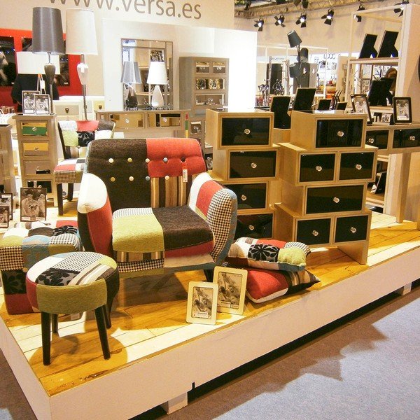 Taburetka Versa Patchwork Jaen-image-1