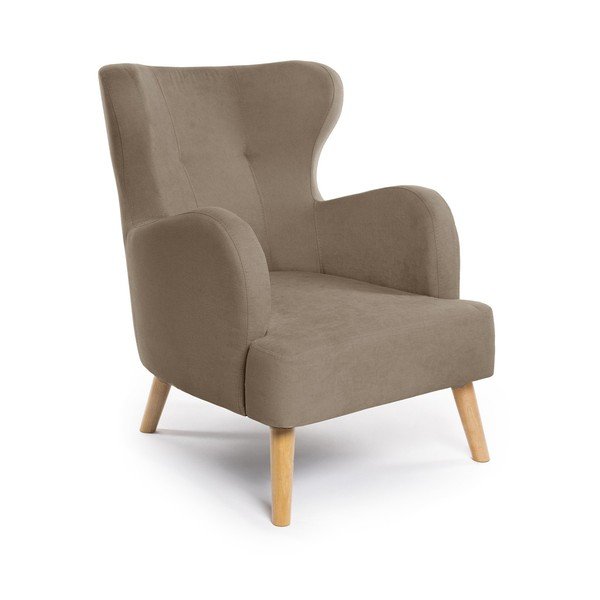 Béžové křeslo ušák Noemye – Bonami Selection