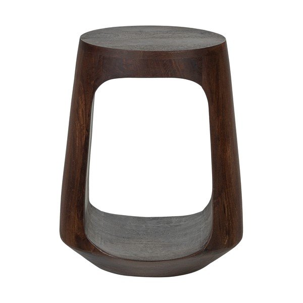 Kulatý odkládací stolek z mangového dřeva ø 33 cm Bayo – WOOOD