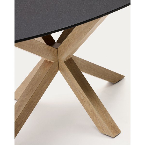 Jídelní stůl se skleněnou deskou 100x200 cm Argo – Kave Home-image-3