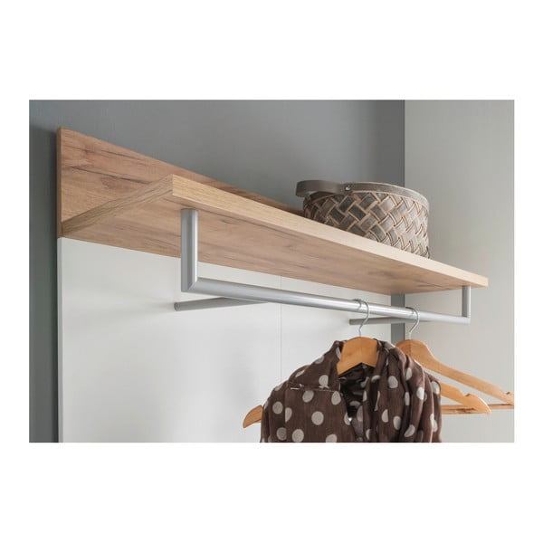 Věšákový panel v dekoru dubu v bílo-přírodní barvě Topix – Germania-image-3