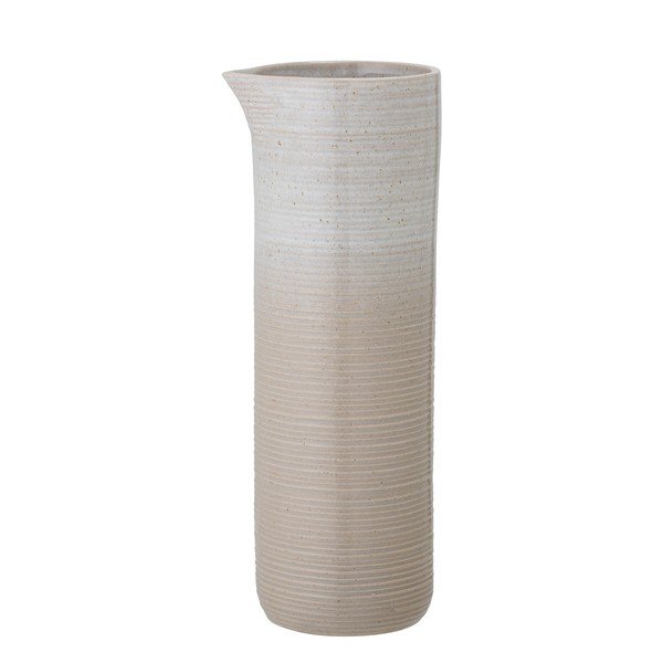 Krémový kameninový džbán Bloomingville Taupe, 1,1 l