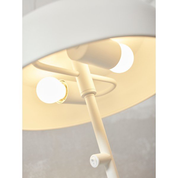 Bílá stolní lampa s kovovým stínidlem (výška 45 cm) Porto L – it's about RoMi-image-3