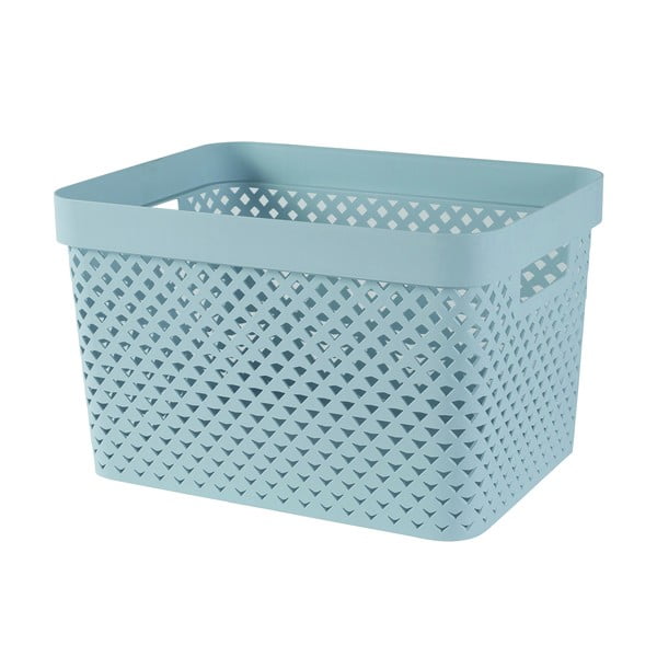 Světle modrý plastový úložný box 35,5x26x22 cm Pure – Curver