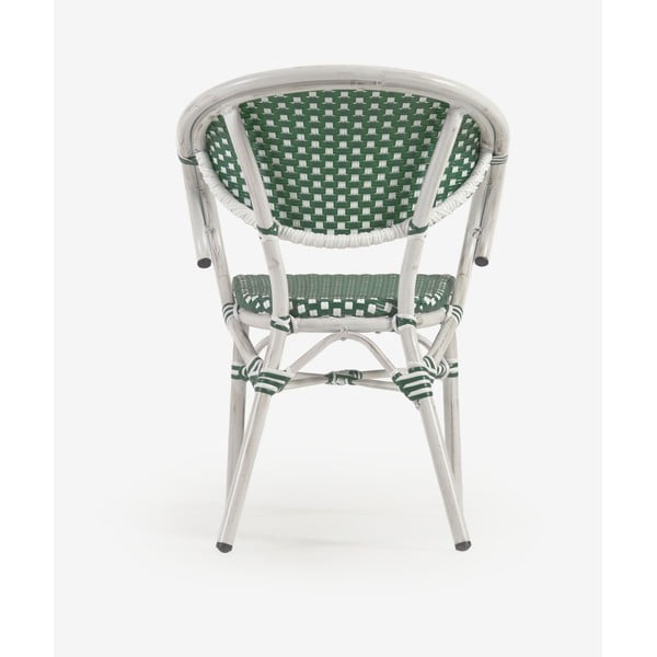 Zeleno-bílá venkovní židle Kave Home Marilyn-image-4