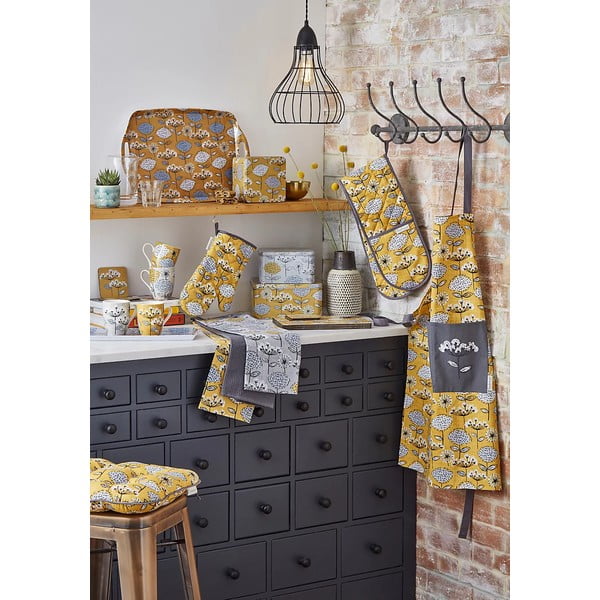 Kuchyňská zástěra s PVC vrstvou Retro Meadow – Cooksmart ®-image-1