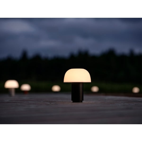 Černá hliníková LED stmívatelná stolní lampa (výška 22 cm) Harvest – Zone-image-1