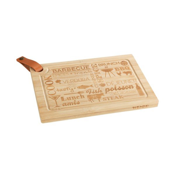 Krájecí prkénko z bambusového dřeva Wenko Steak Board, 39,5 x 28 cm-image-4