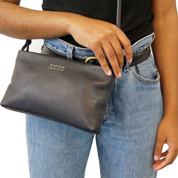 Kožená kabelka/psaníčko O My Bag Dashing Daisy Midnight Blue-image-2