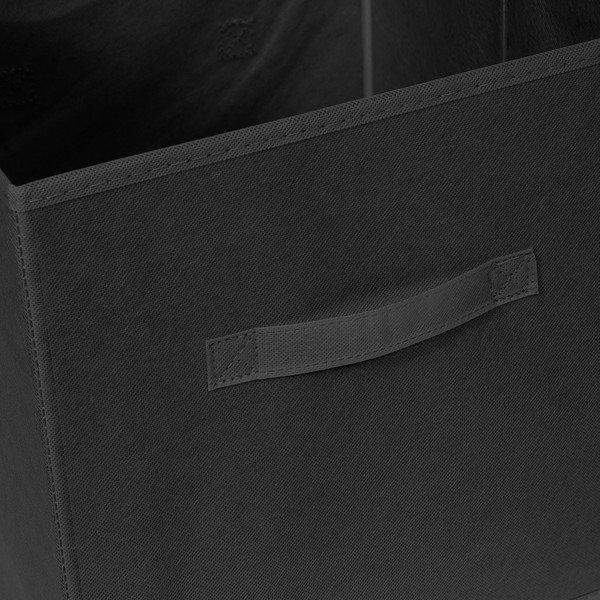 Černý látkový úložný box 31x31x31 cm – Compactor-image-4