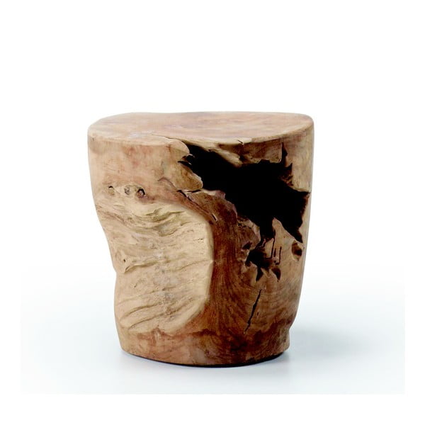 Kulatý odkládací stolek z teakového dřeva ø 35 cm Tropicana – Kave Home