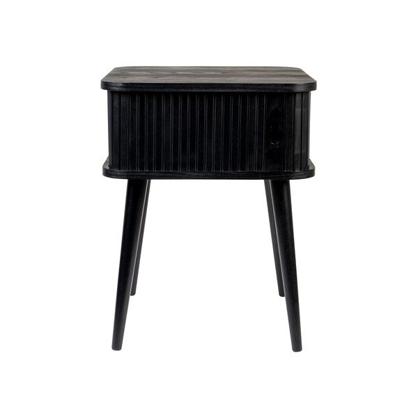 Černý noční stolek v dekoru jasanu Barbier – Zuiver